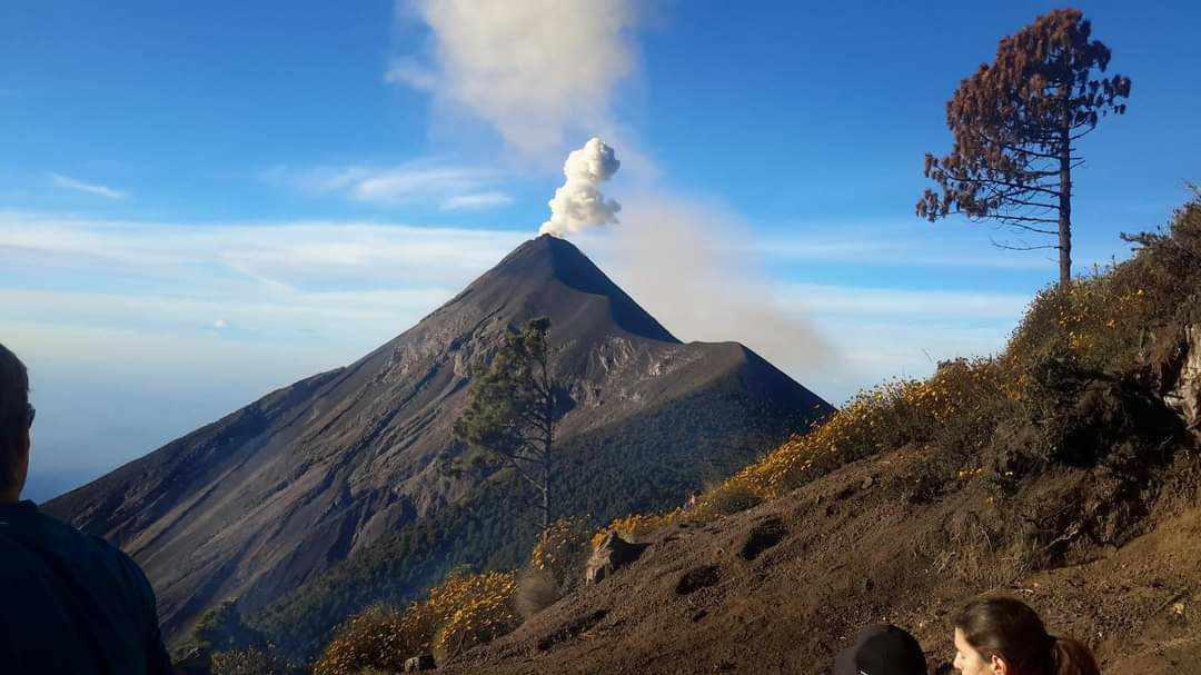 Volcano eruption near Antigua