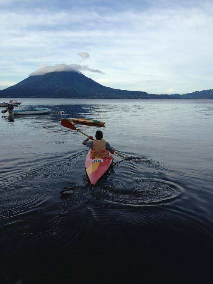 Kayaking on Lake Atitlán